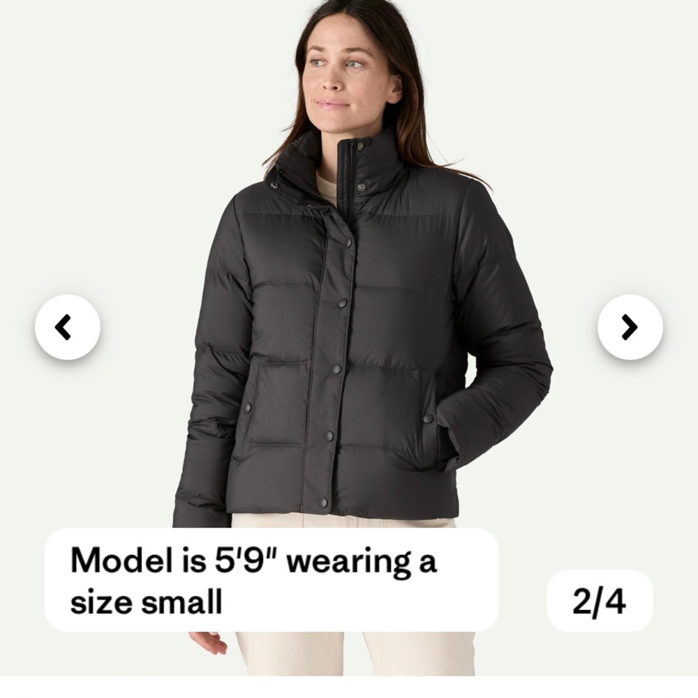 Patagonia women’s silent down puffy